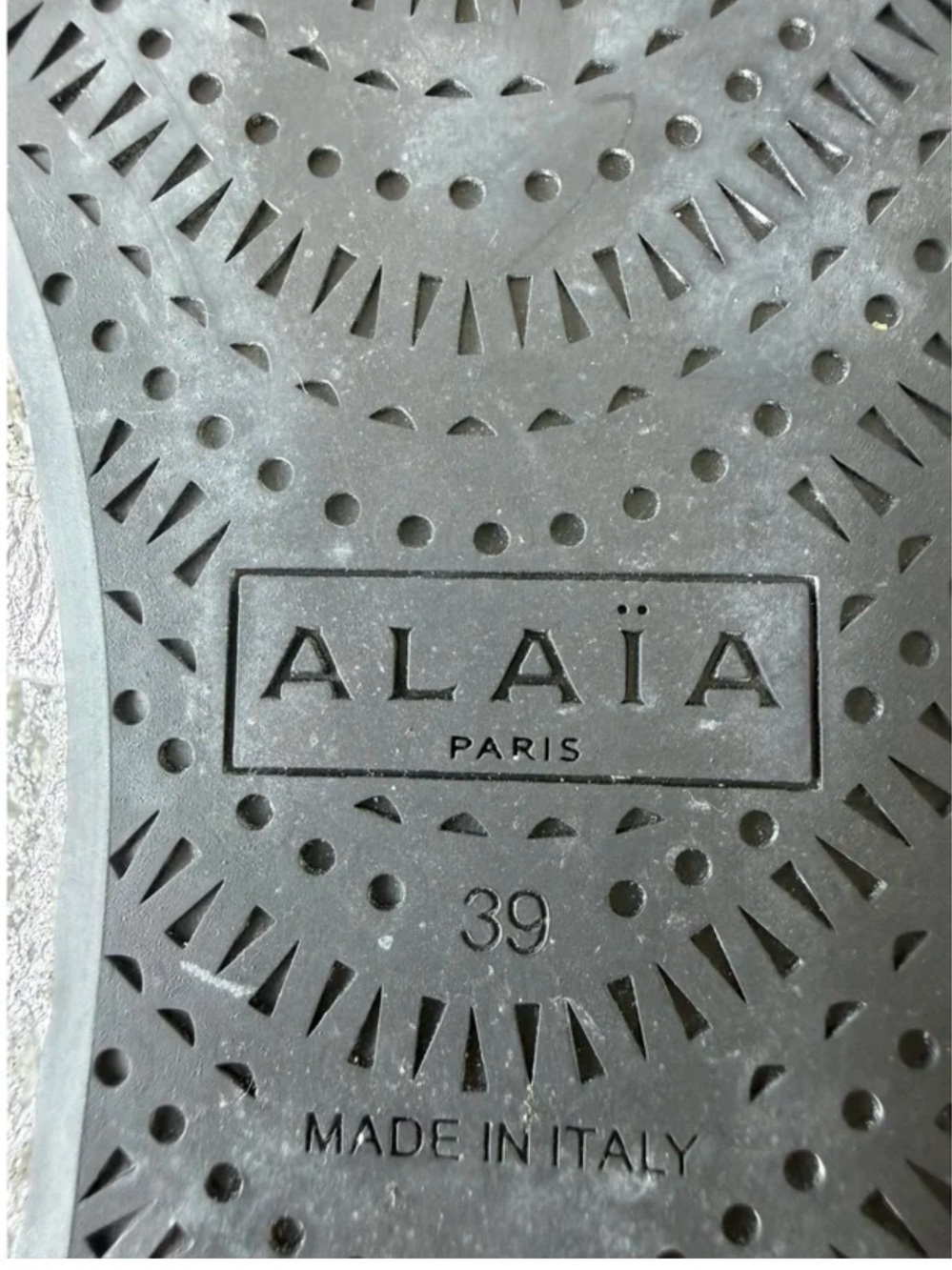 Alaia Silver Leather Ballet Flats EU39 - Picture 6 of 9